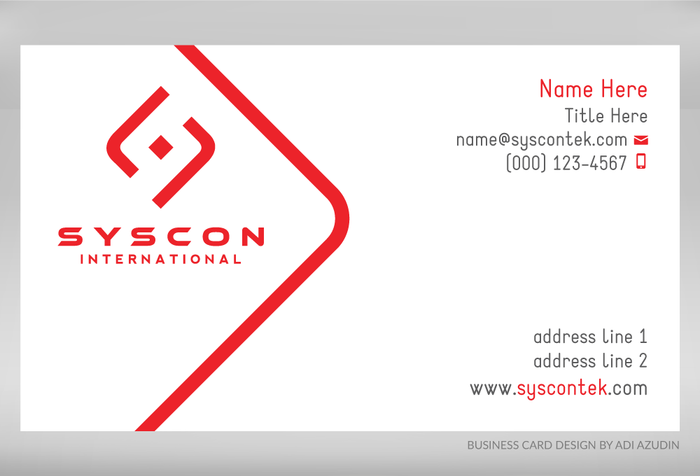 Business Card Design by adiazudin for Syscontek Consulting, LLC | Design #3738767
