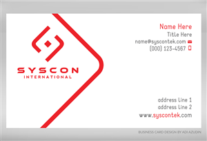 Business Card Design by adiazudin for Syscontek Consulting, LLC | Design: #3738767