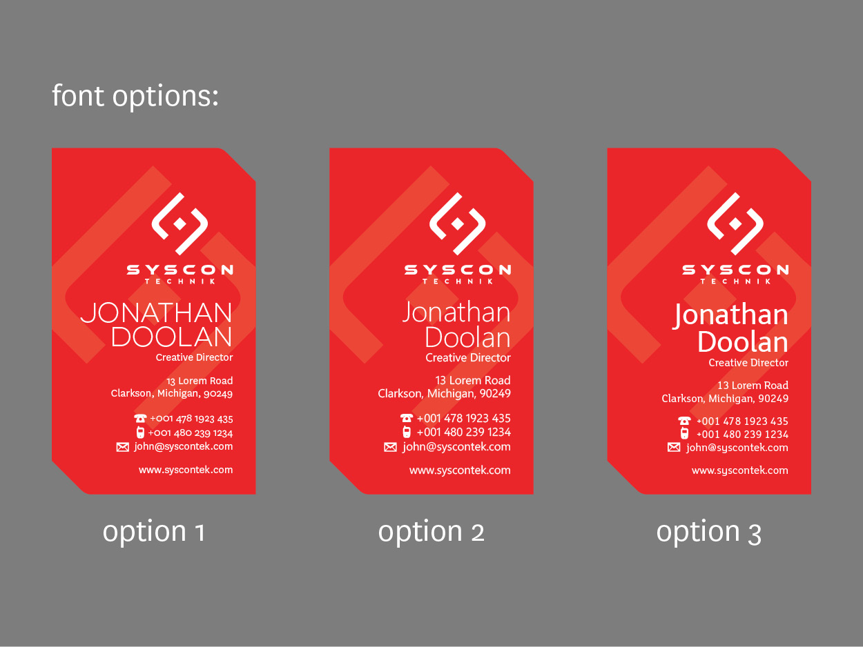Business Card Design by suestrobel for Syscontek Consulting, LLC | Design: #3730301