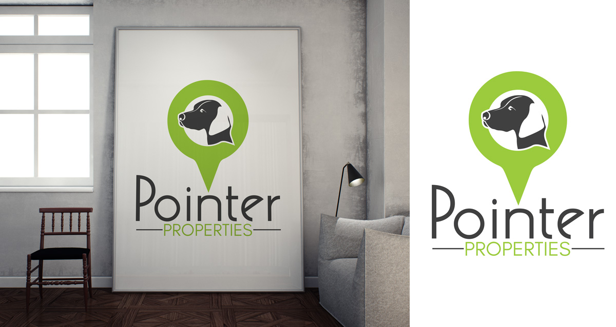 Elegant, Traditional, Real Estate Logo Design for Pointer Properties by