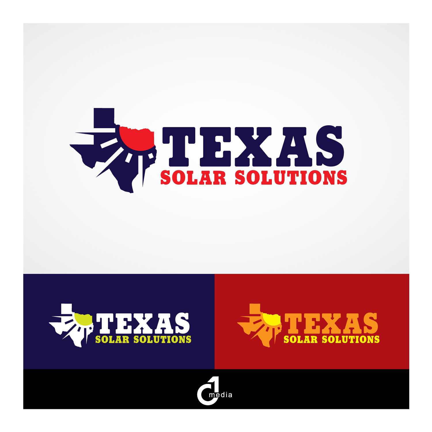 Logo Design by C1 Media for Texas Solar Solutions | Design #19186515