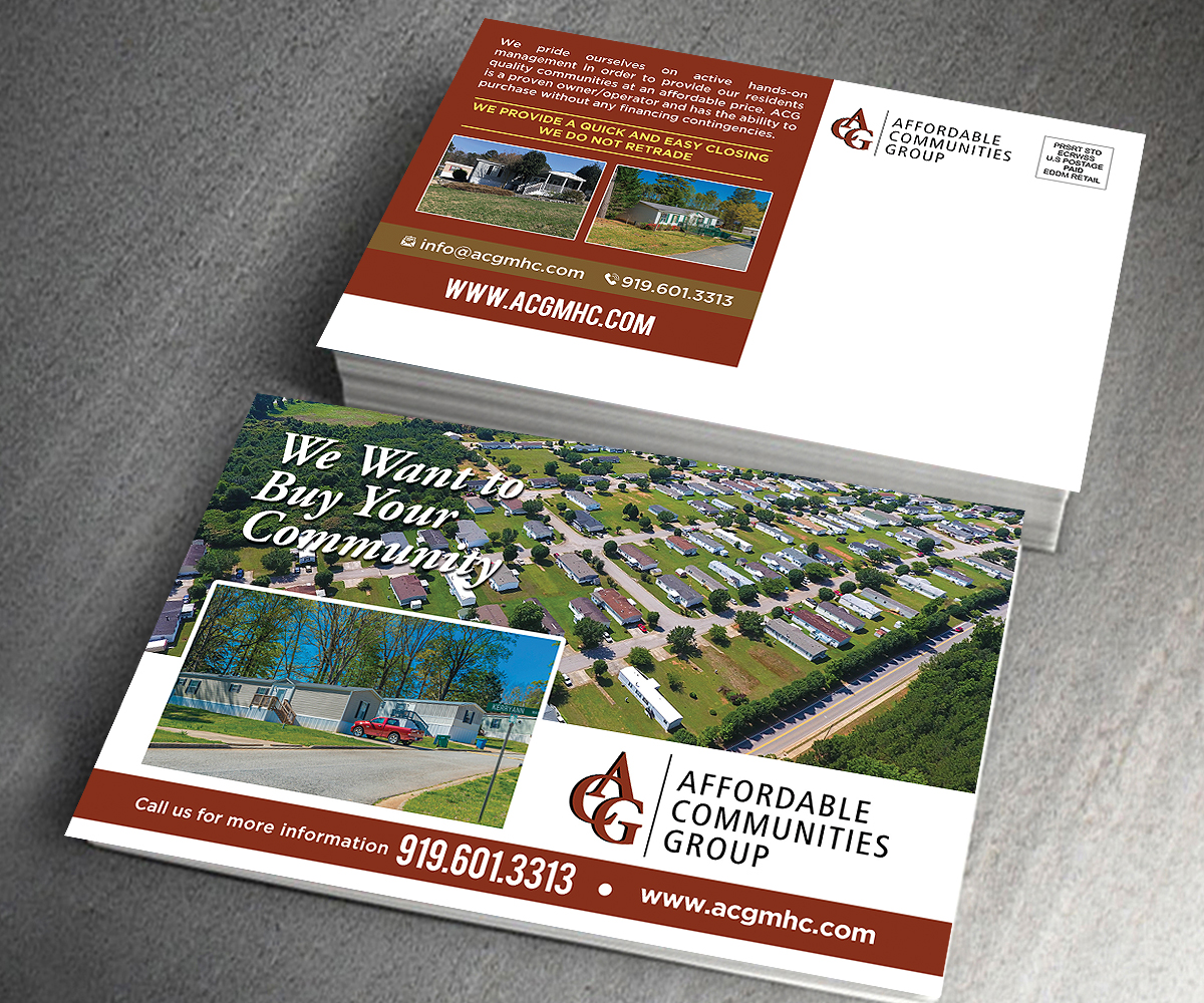 Postcard Design by Designers Hub for Affordable Communities Group | Design #19212154