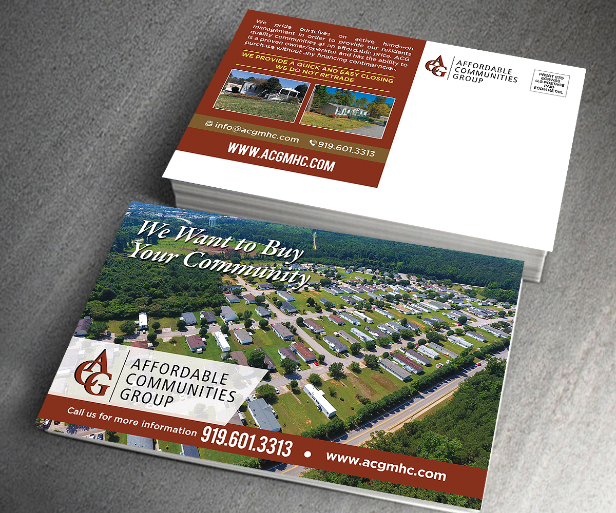 Postcard Design by Designers Hub for Affordable Communities Group | Design #19212155