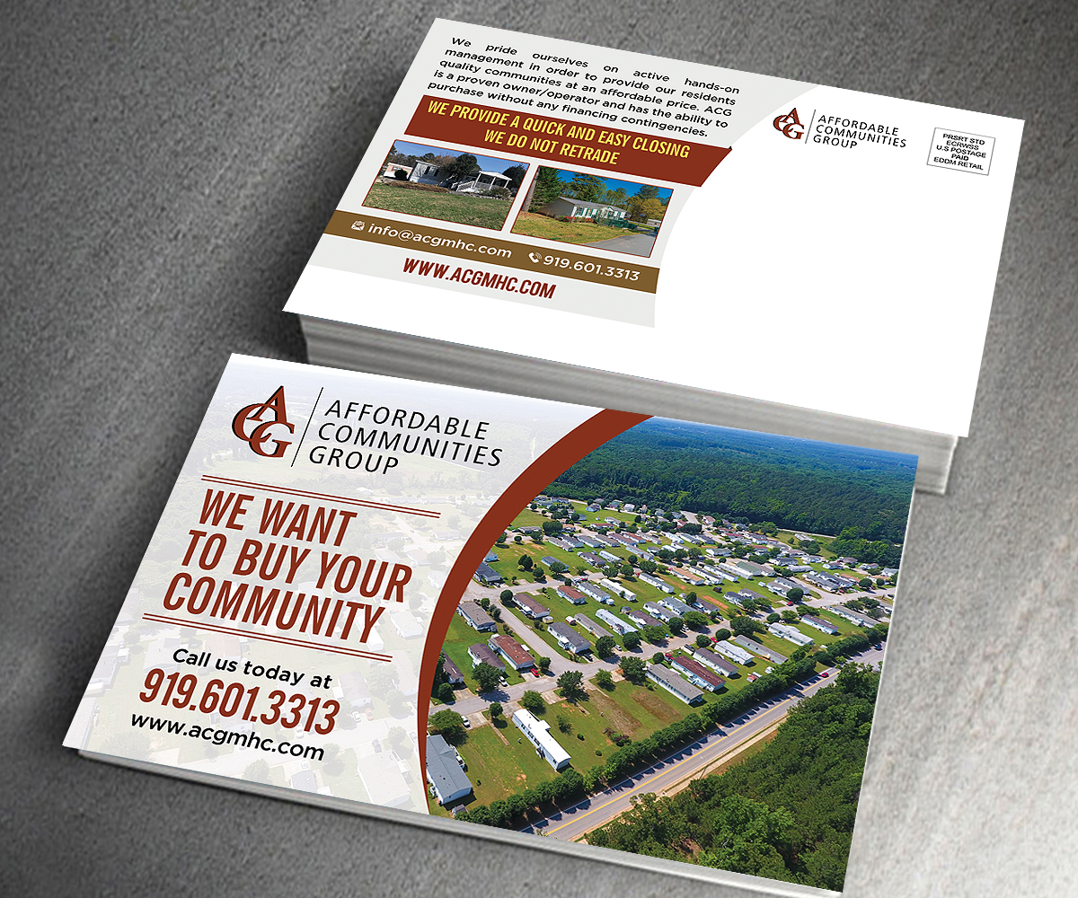 Postcard Design by Designers Hub for Affordable Communities Group | Design #19212558