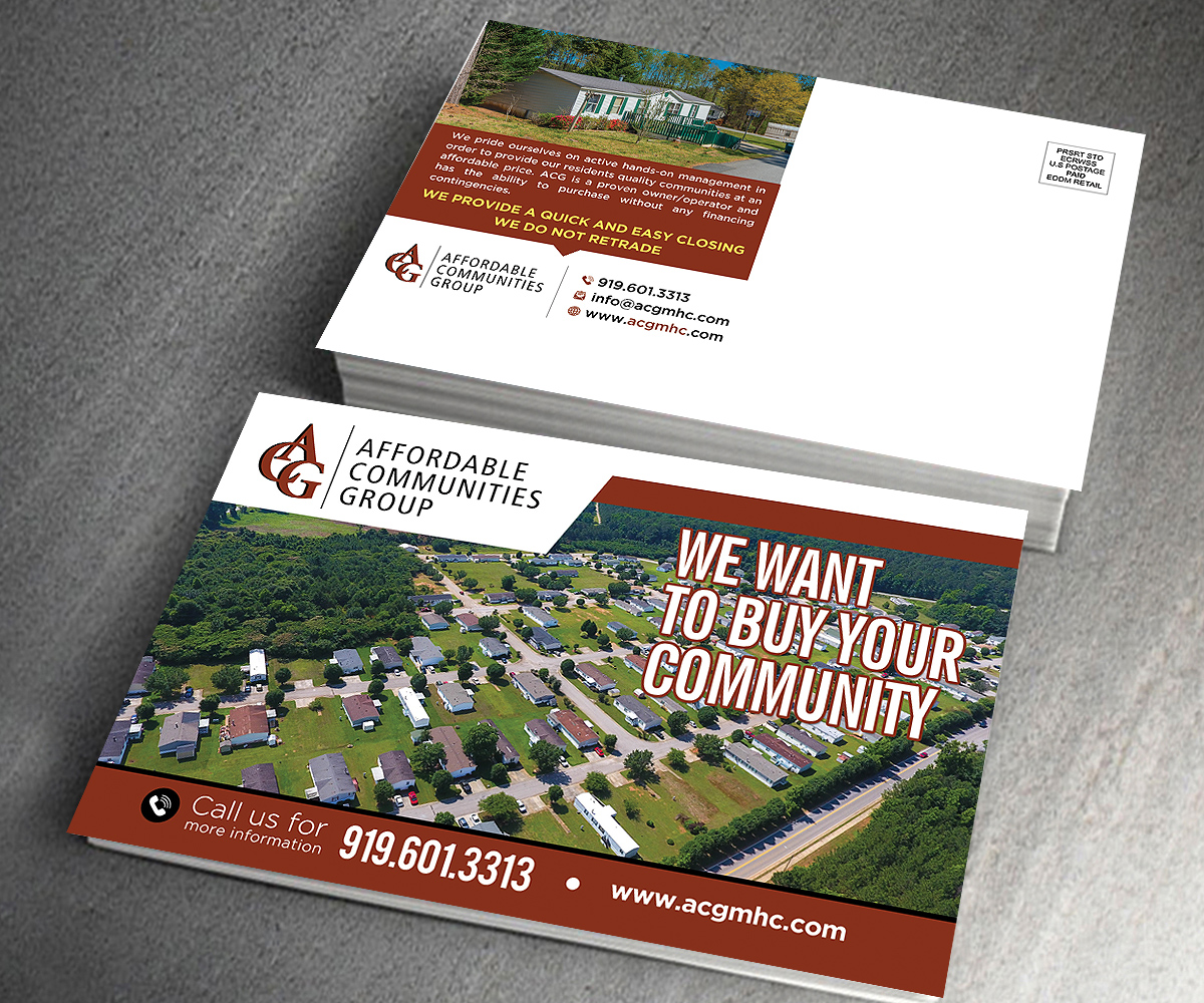 Postcard Design by Designers Hub for Affordable Communities Group | Design #19220710