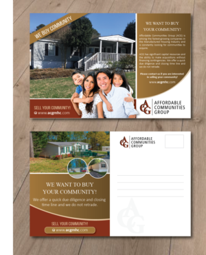 Postcard Design by alex989 for Affordable Communities Group | Design: #19187104