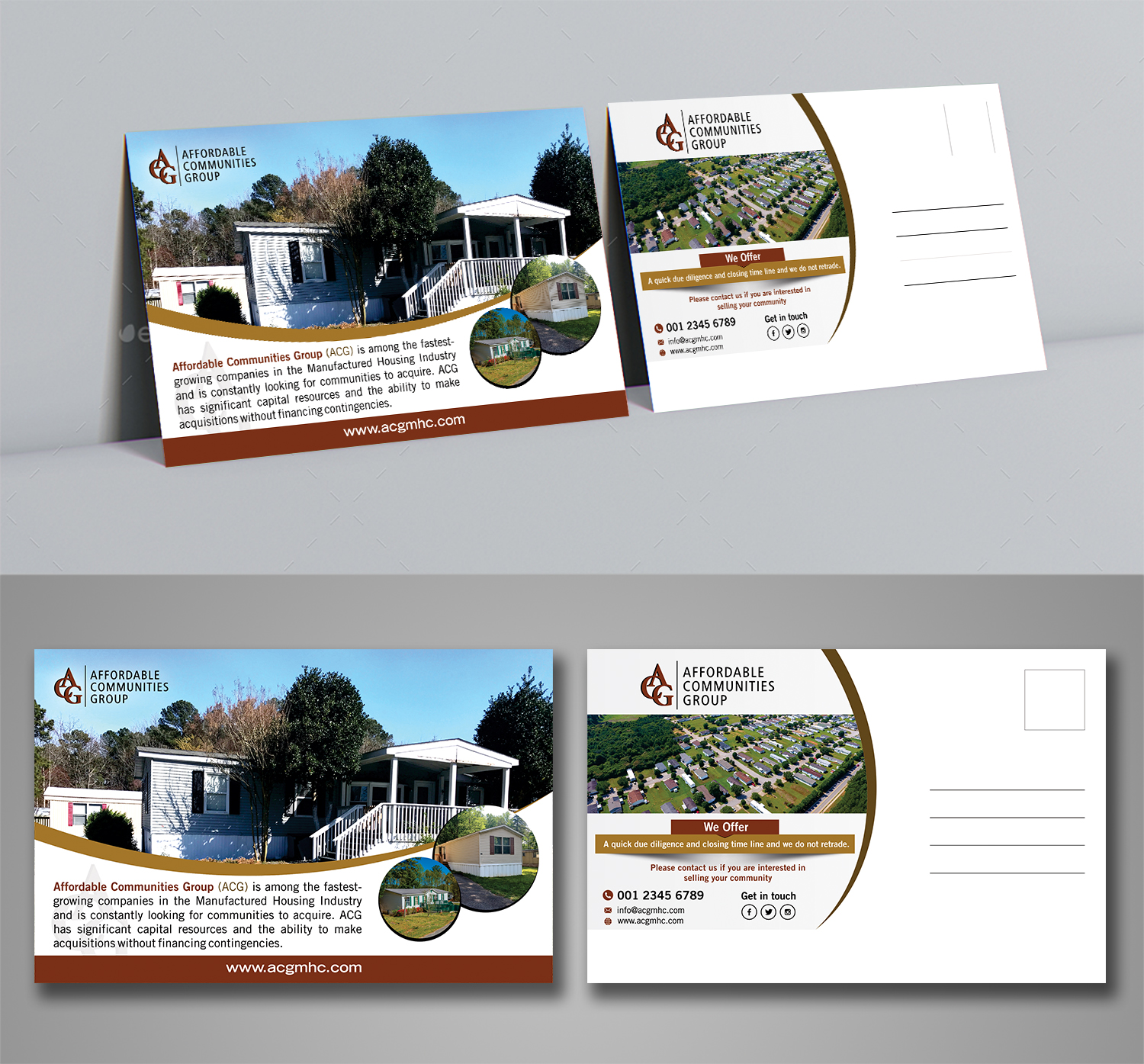 Postcard Design by ecorokerz for Affordable Communities Group | Design #19188718