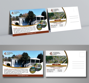 Postcard Design by ecorokerz for Affordable Communities Group | Design: #19188718