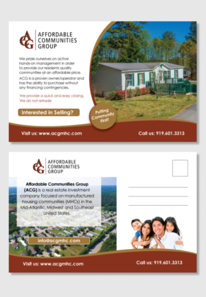 Custom Real Estate Postcard for Buying Communities | Diseño de Postal por D Creative