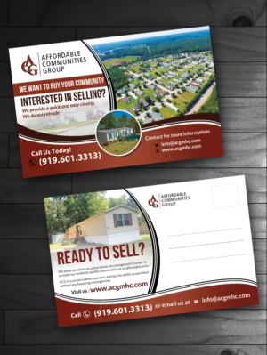 Custom Real Estate Postcard for Buying Communities | Postcard Design by innovative earth