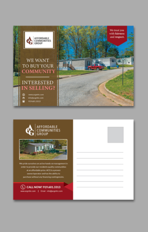 Postcard Design by Spydaman for Affordable Communities Group | Design: #19277567
