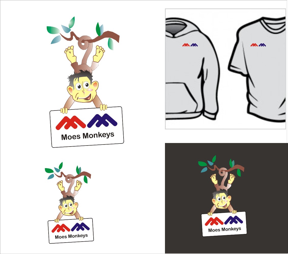 Logo Design by nell for MoesMonkeys | Design #2888247