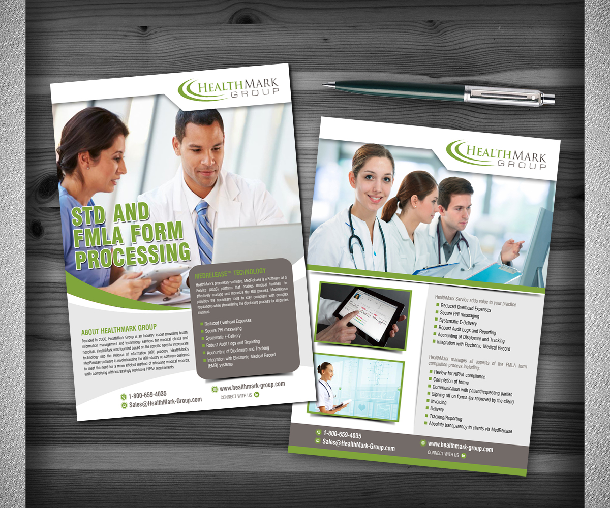 Diseño de Flyer por Designers Hub para HealthMark Group | Diseño #19311970