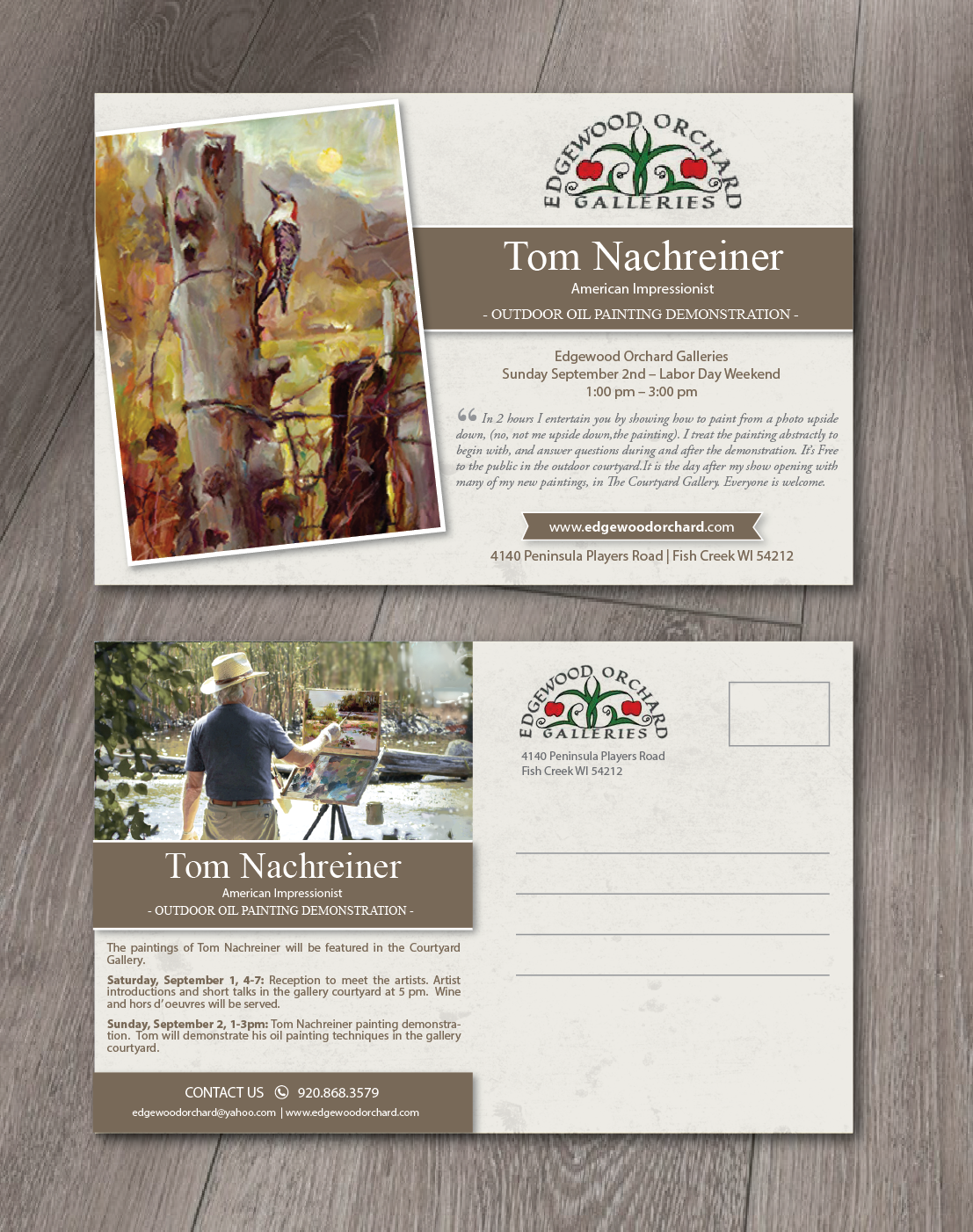 Diseño de Postal por alex989 para Edgewood Orchard Galleries | Diseño #19197281