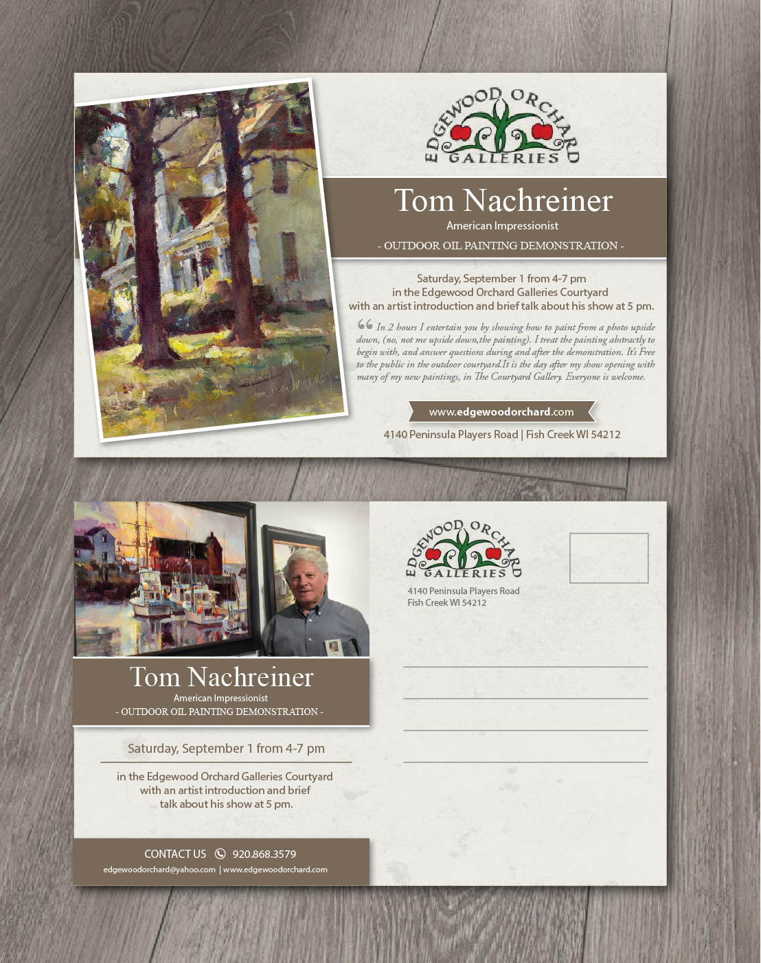 Diseño de Postal por alex989 para Edgewood Orchard Galleries | Diseño #19209522