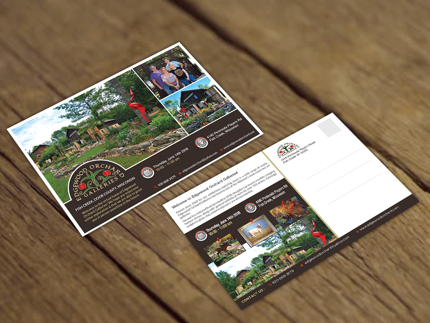 Diseño de Postal por debdesign para Edgewood Orchard Galleries | Diseño #19200811