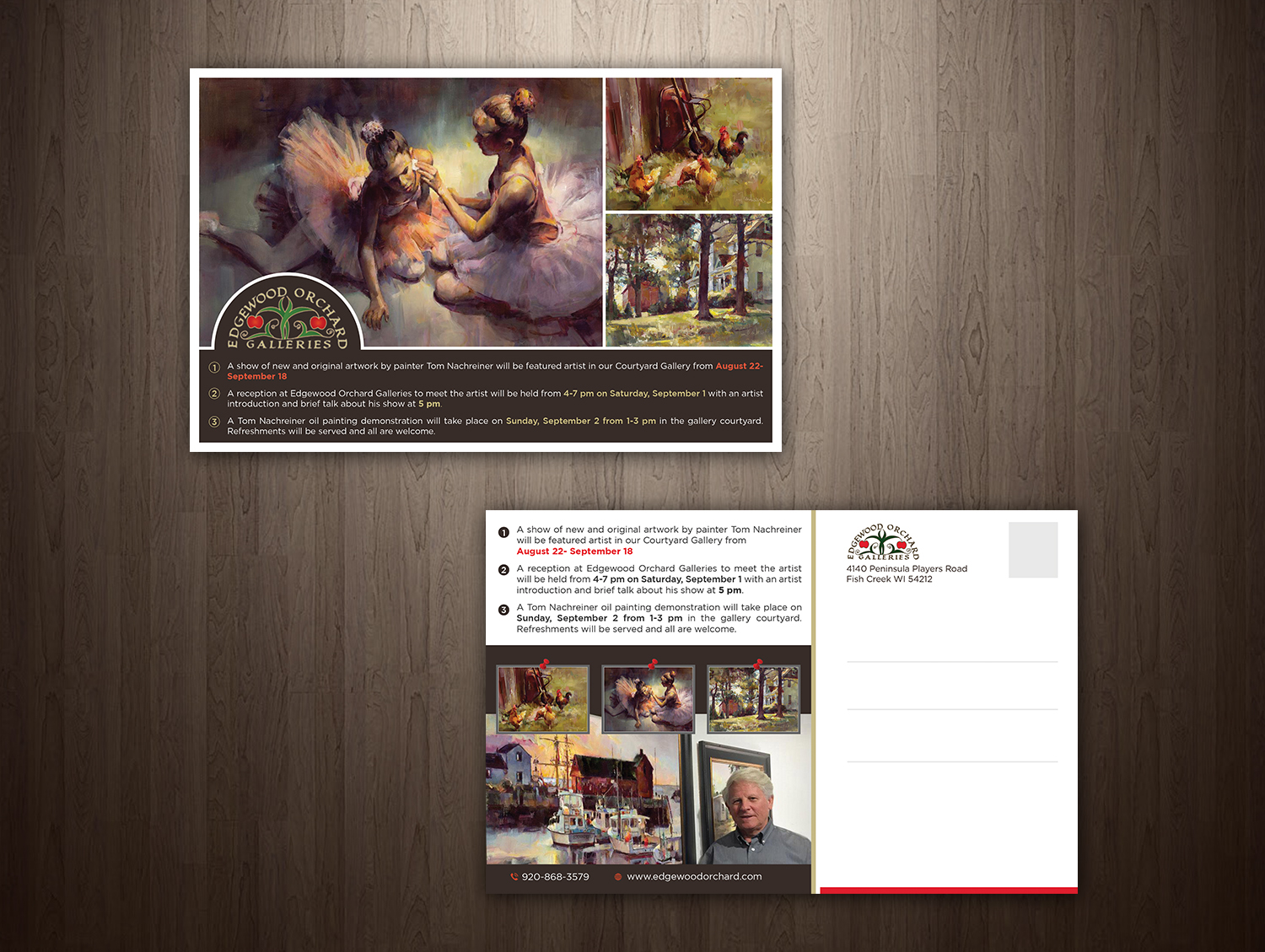 Diseño de Postal por debdesign para Edgewood Orchard Galleries | Diseño #19229448