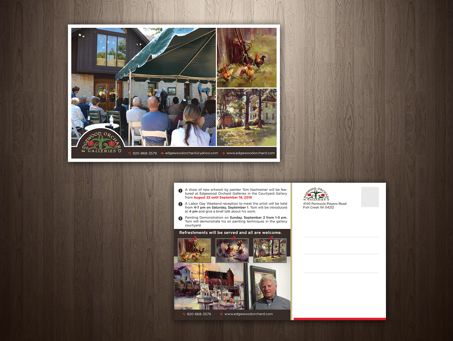 Diseño de Postal por debdesign para Edgewood Orchard Galleries | Diseño #19239813