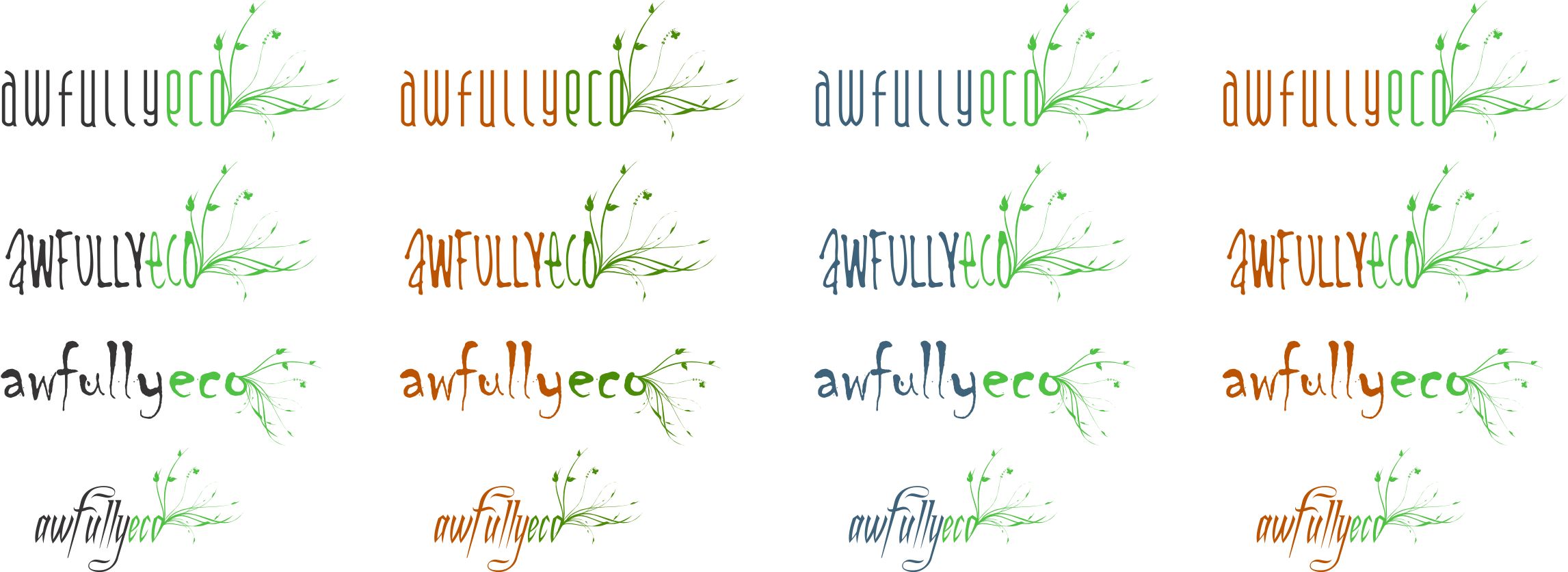 Logo Design by spirals for Awfully Eco | Design #52551