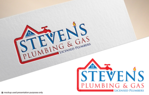 Logo Design by Rubia@ for Stevens Plumbing & Gas | Design: #19199662