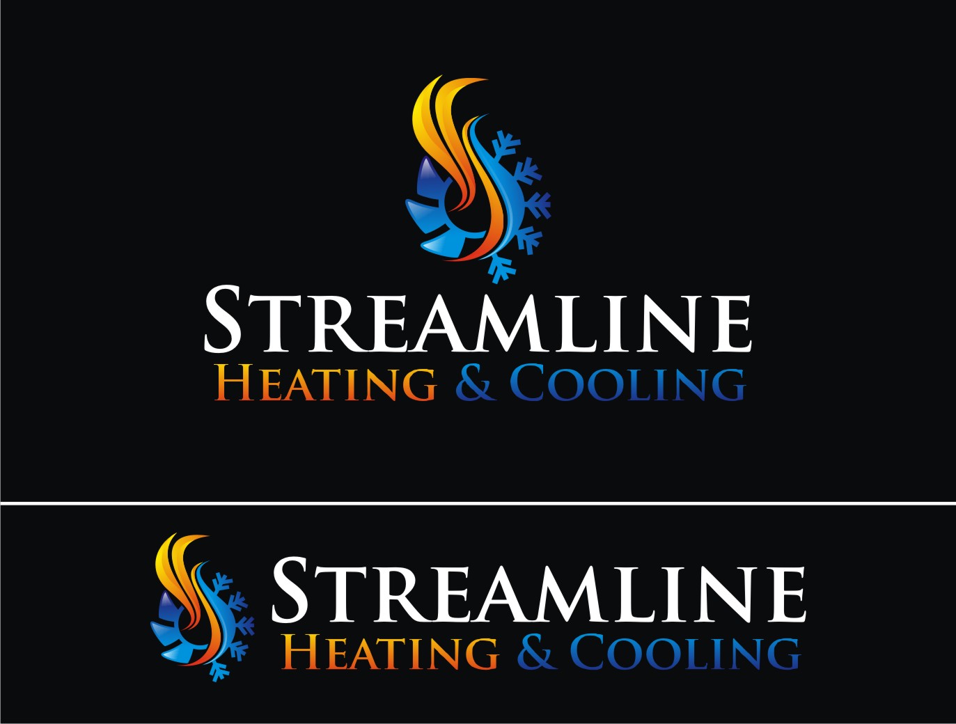 Logo Design by Soul Light for Streamline Heating & Cooling | Design #19201800