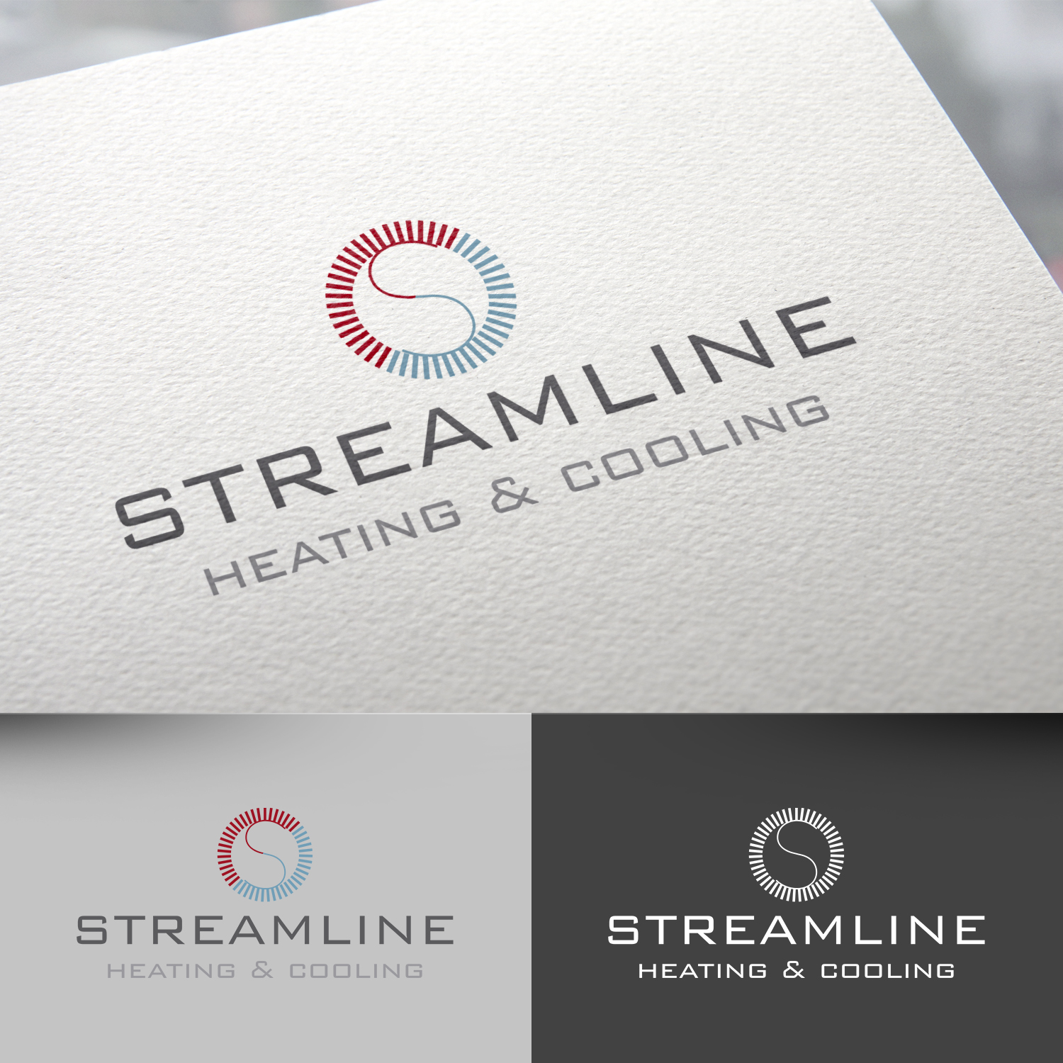 Logo Design by rafaeldsgn for Streamline Heating & Cooling | Design #19247261
