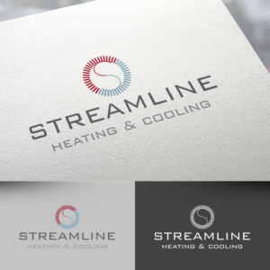 Streamline Heating & Cooling | Logo Design by rafaeldsgn