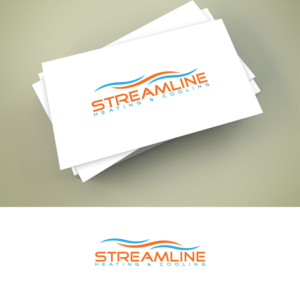 Streamline Heating & Cooling | Logo Design by ClearDesign