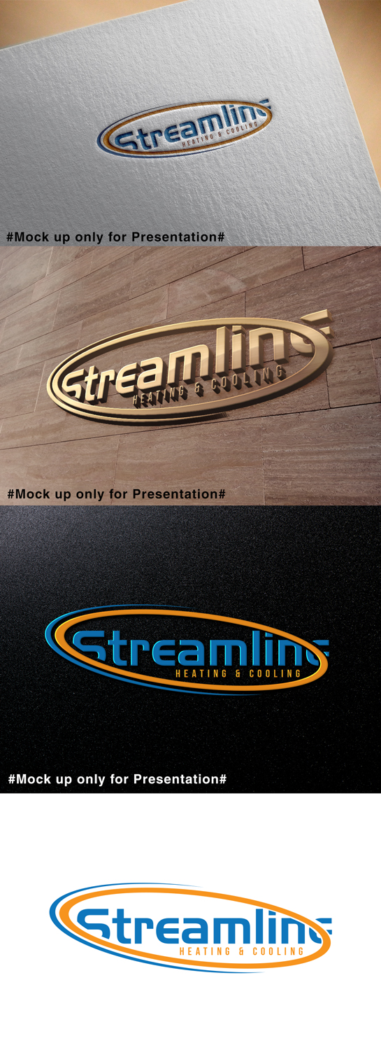 Logo Design by designmind78 for Streamline Heating & Cooling | Design #19199609