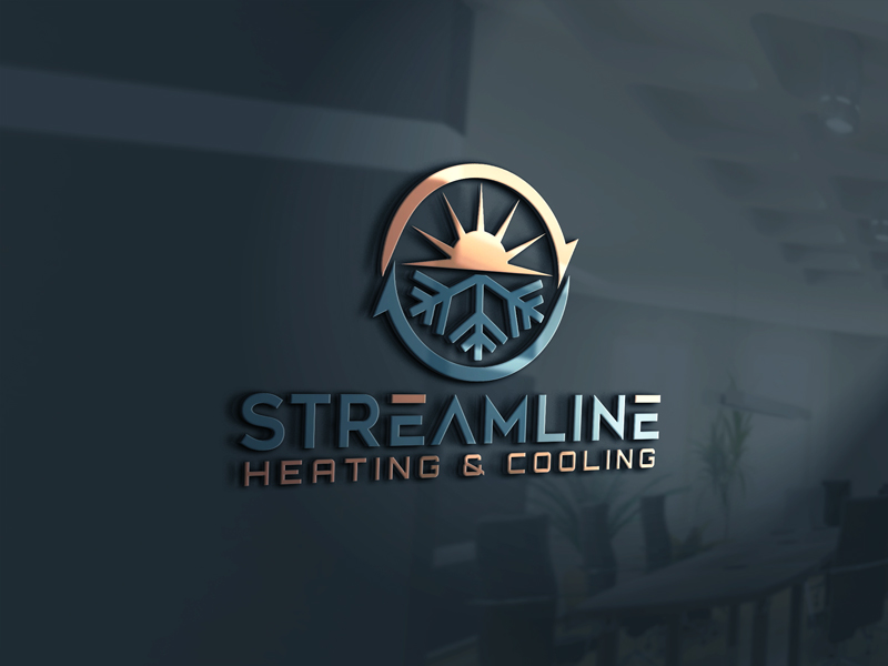 Logo Design by Tasnova 2 for Streamline Heating & Cooling | Design #19202778