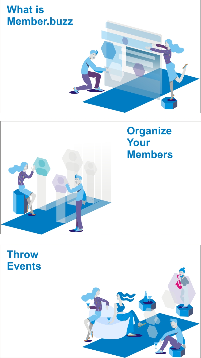 Diseño Con Ilustración por julia.gnedina para Member.buzz | Diseño #19419682