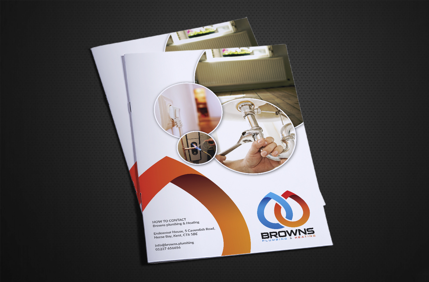 Brochure Design by Deziners Zone for Browns Plumbing & Heating Limited | Design #19220036