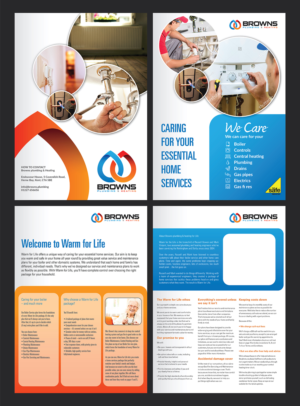 Brochure Design by Deziners Zone for Browns Plumbing & Heating Limited | Design: #19220038