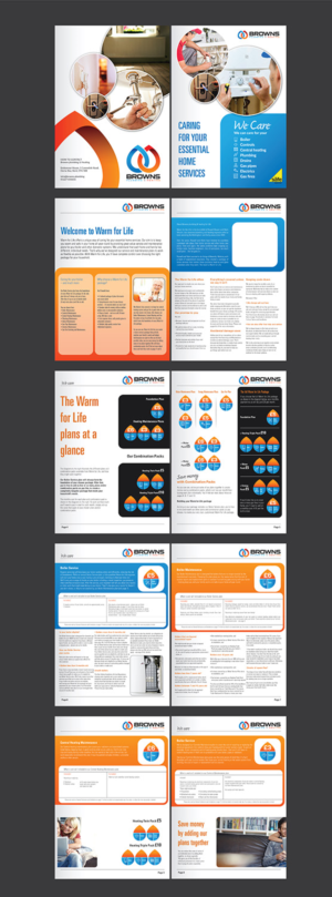 Brochure Design by Deziners Zone for Browns Plumbing & Heating Limited | Design: #19244597