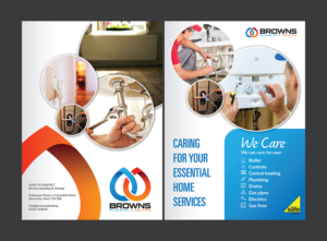 Brochure Design by Deziners Zone for Browns Plumbing & Heating Limited | Design: #19244603