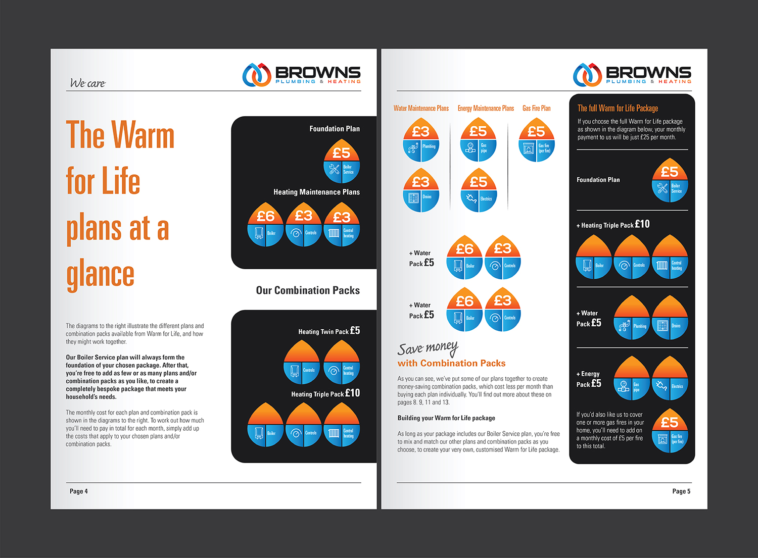 Brochure Design by Deziners Zone for Browns Plumbing & Heating Limited | Design #19244604