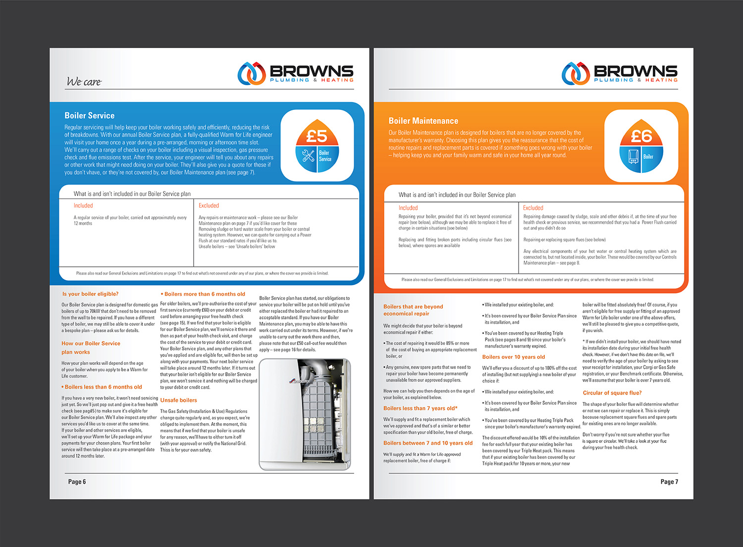 Design de Brochure par Deziners Zone pour Browns Plumbing & Heating Limited | Design #19244657