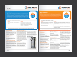 Brochure Design by Deziners Zone for Browns Plumbing & Heating Limited | Design: #19244657