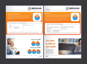 Brochure Design by Deziners Zone for Browns Plumbing & Heating Limited | Design: #19244658