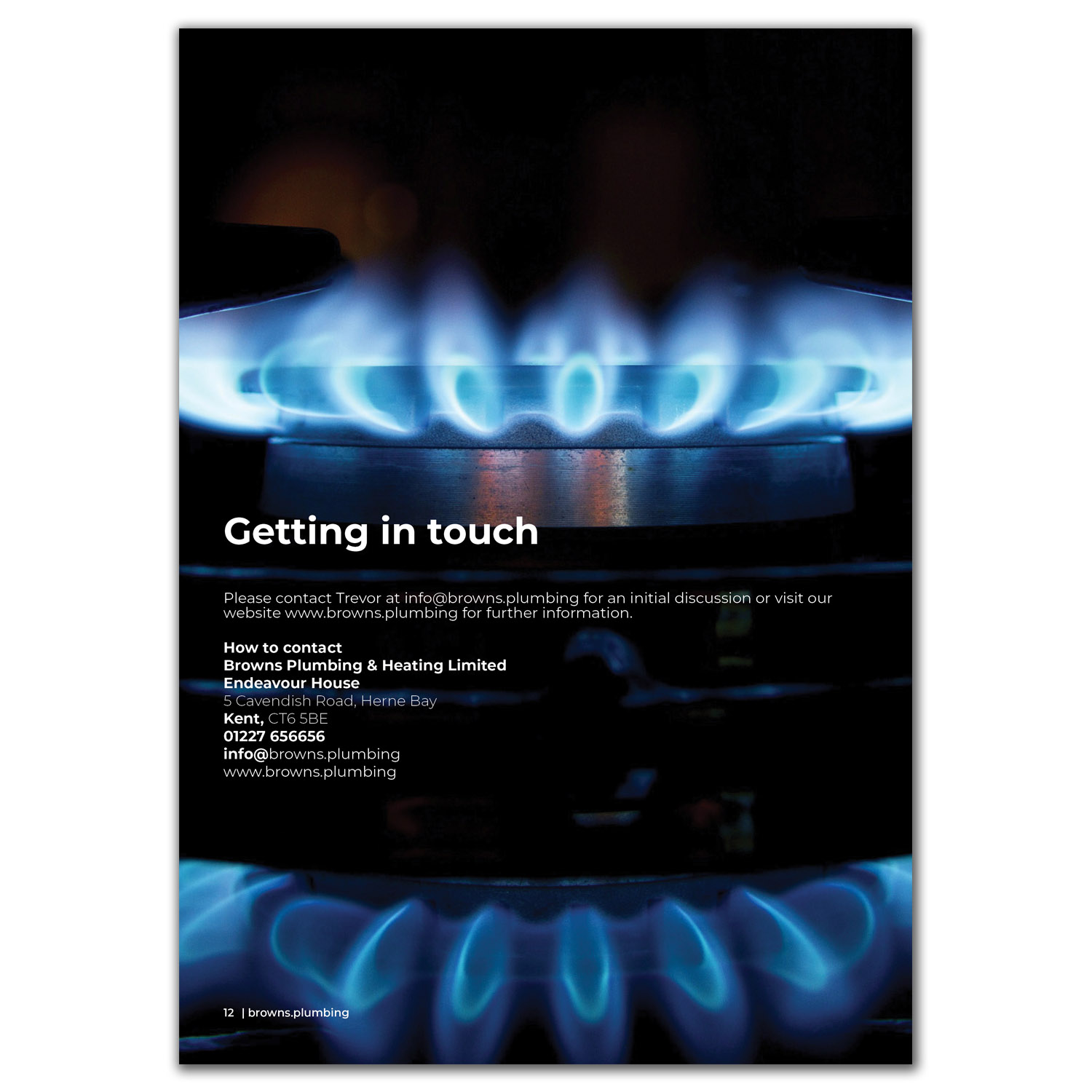 Brochure Design by Creative_Sinapsi for Browns Plumbing & Heating Limited | Design #19246896