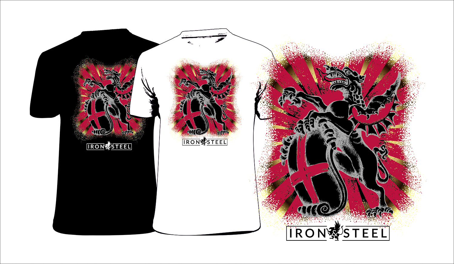 T-shirt Design by truhelen for Iron and Steel clothing | Design #19245581