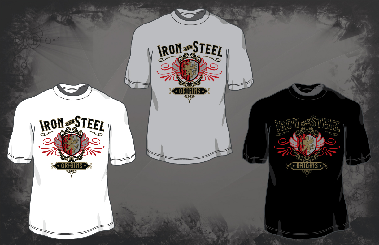 T-Shirt-Design von FranklyGraphicDesign für Iron and Steel clothing | Design #19246817