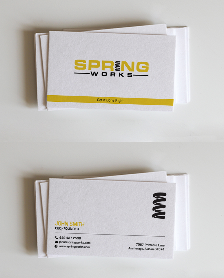 Stationery Design by chandrayaan.creative for Spring Works Inc | Design #19196241