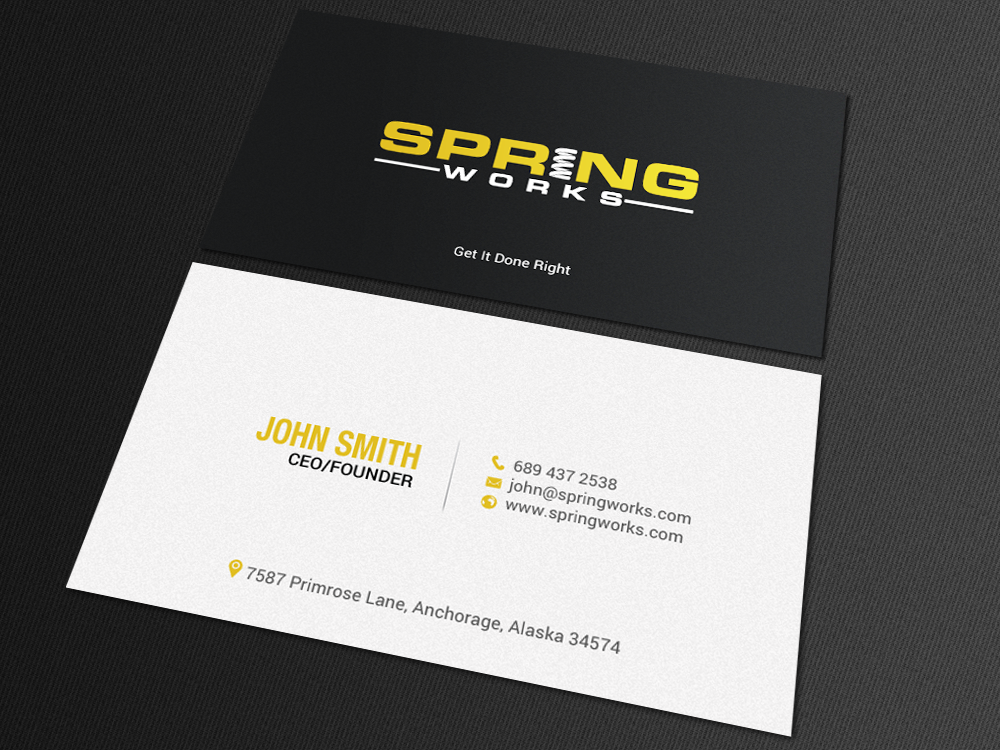 Stationery Design by chandrayaan.creative for Spring Works Inc | Design #19199174