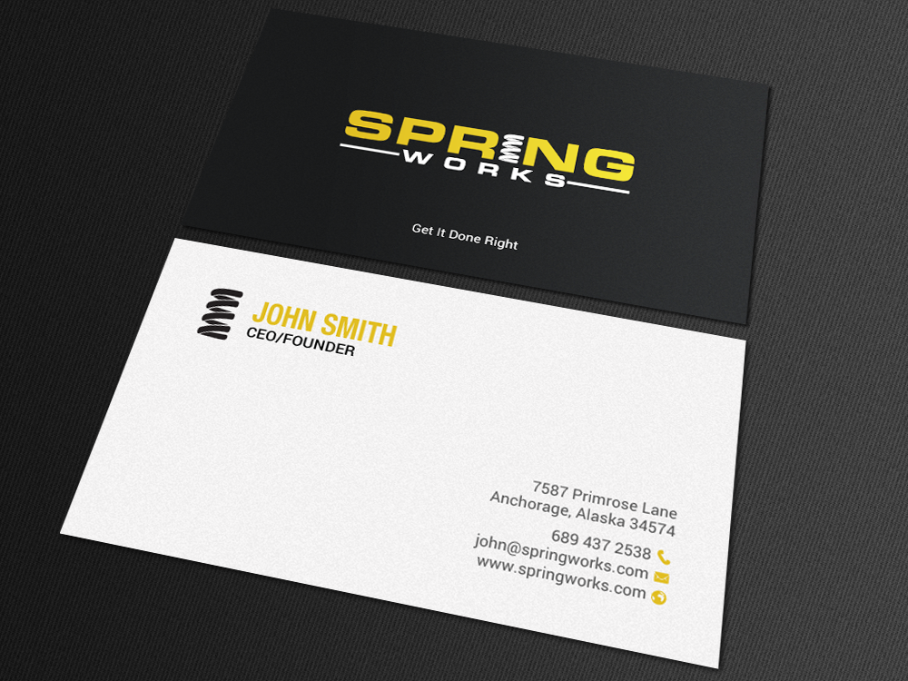 Stationery Design by chandrayaan.creative for Spring Works Inc | Design #19199175