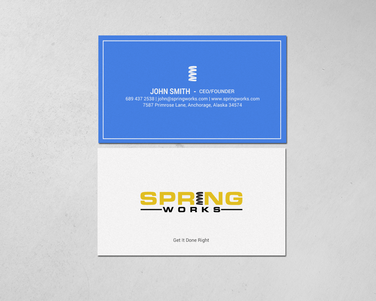 Schreibwaren-Design von chandrayaan.creative für Spring Works Inc | Design #19199201