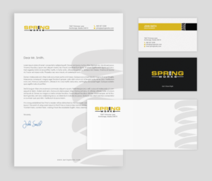 Stationery Design by chandrayaan.creative for Spring Works Inc | Design: #19209243