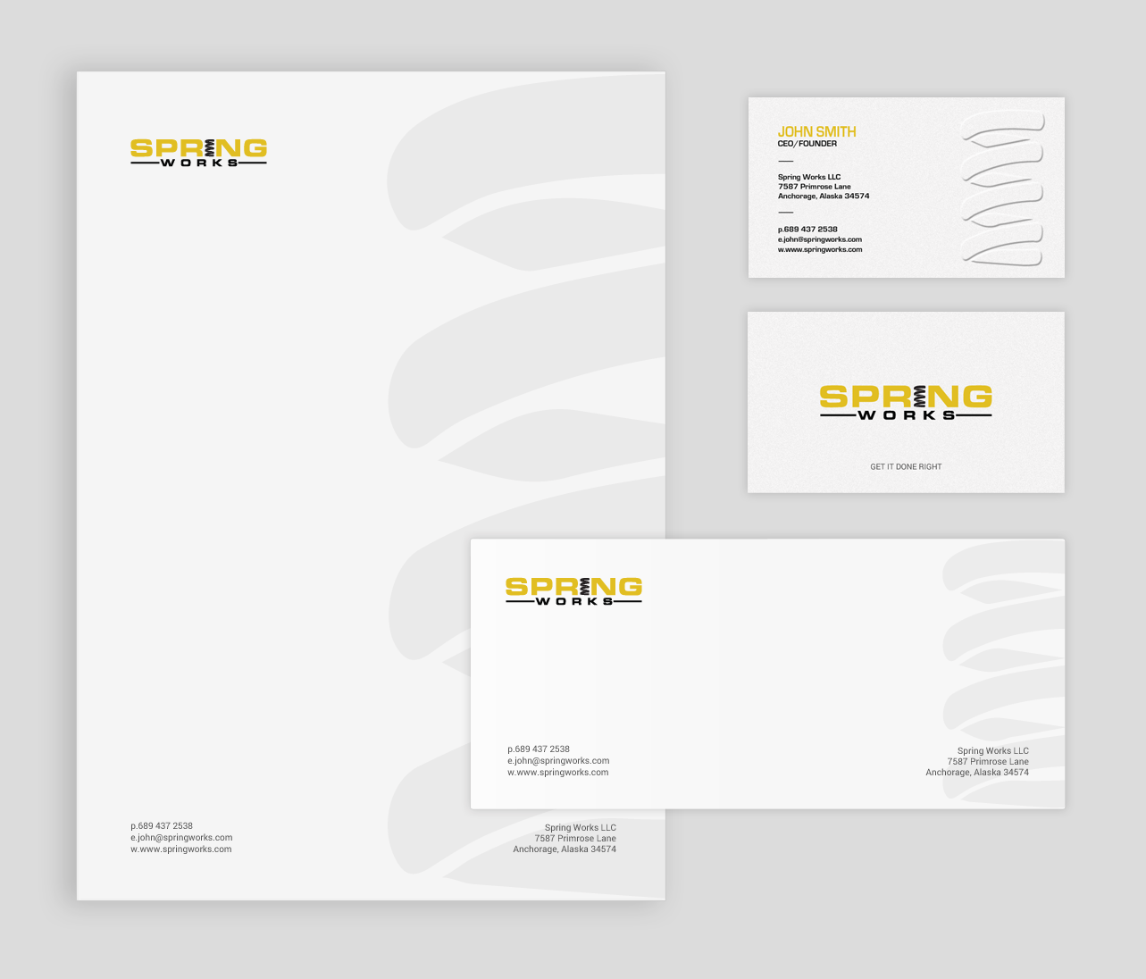 Schreibwaren-Design von chandrayaan.creative für Spring Works Inc | Design #19211113
