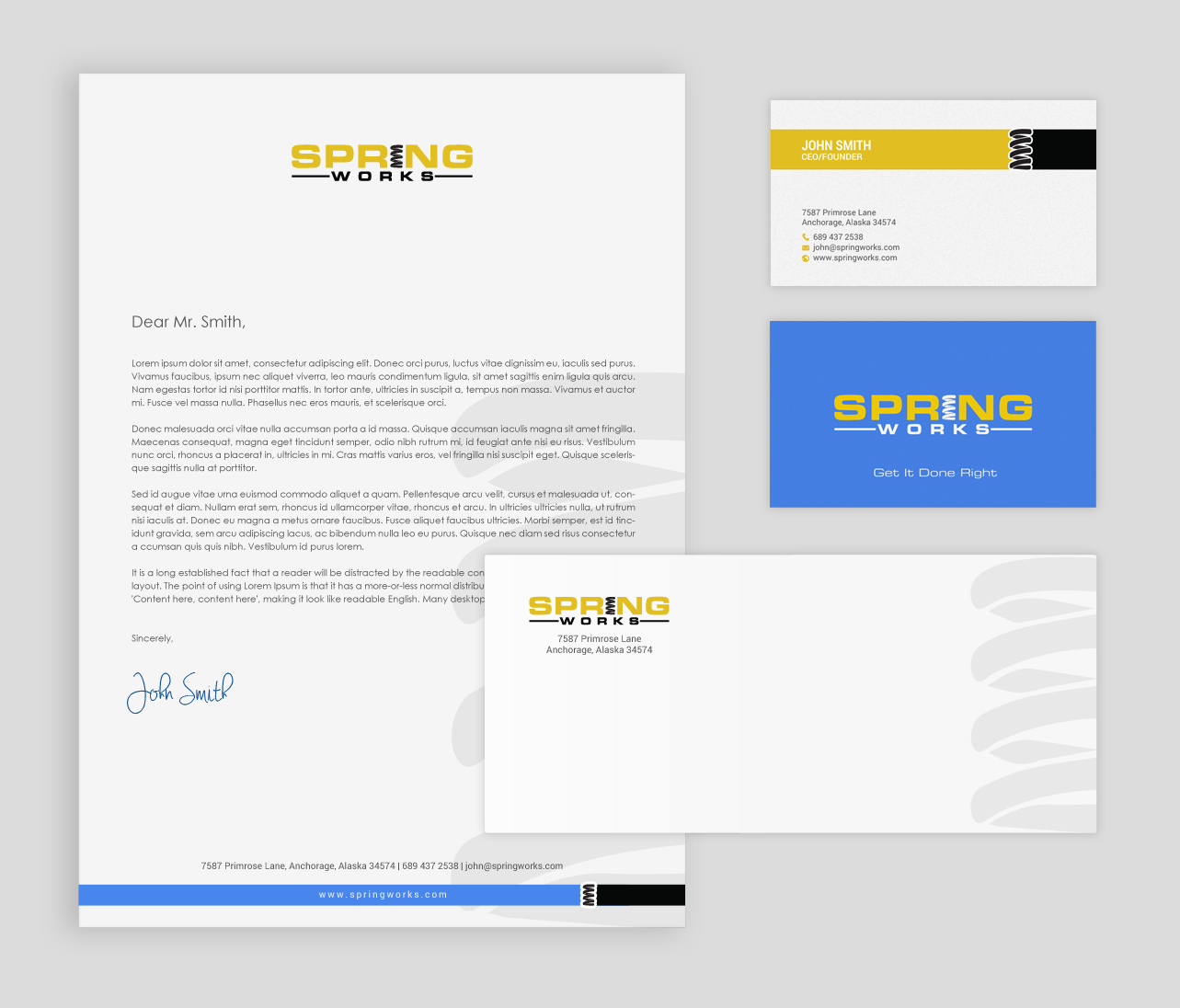 Schreibwaren-Design von chandrayaan.creative für Spring Works Inc | Design #19218743