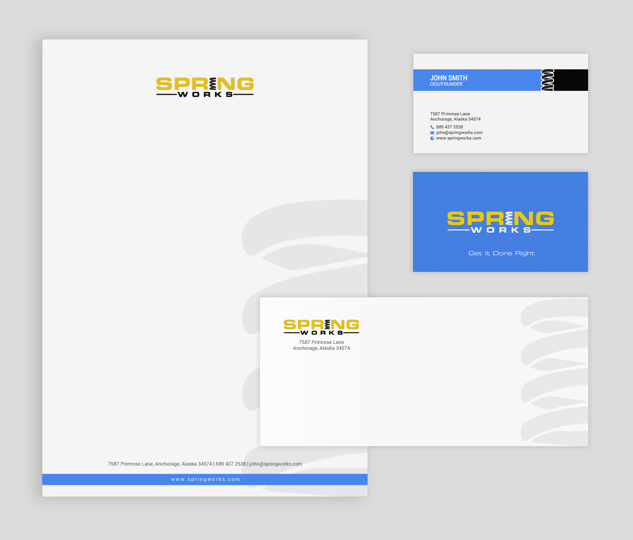 Schreibwaren-Design von chandrayaan.creative für Spring Works Inc | Design #19220015